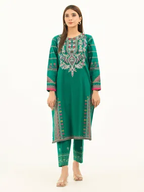 2 Piece Khaddar Suit-Embroidered (Pret)