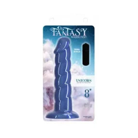 Addiction Unicorn Fantasy Dong 8 In. Blue With Powerbullet