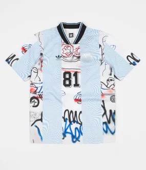 Adidas Gonzales Jersey - Black / White / Clear Blue / Multicolour