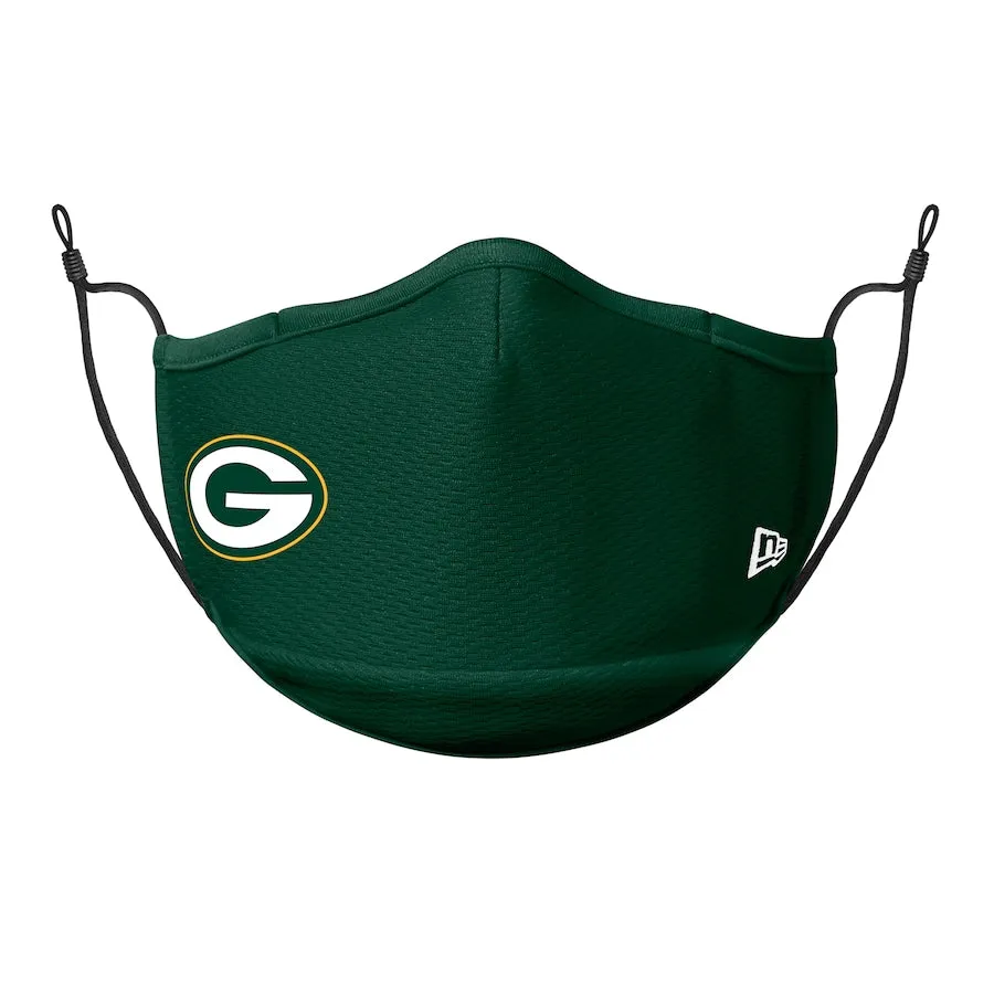 Adult Green Bay Packers NFL Football New Era Team Colour On-Field Adjustable Face Covering