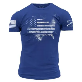 American Acid T-Shirt - Royal Blue