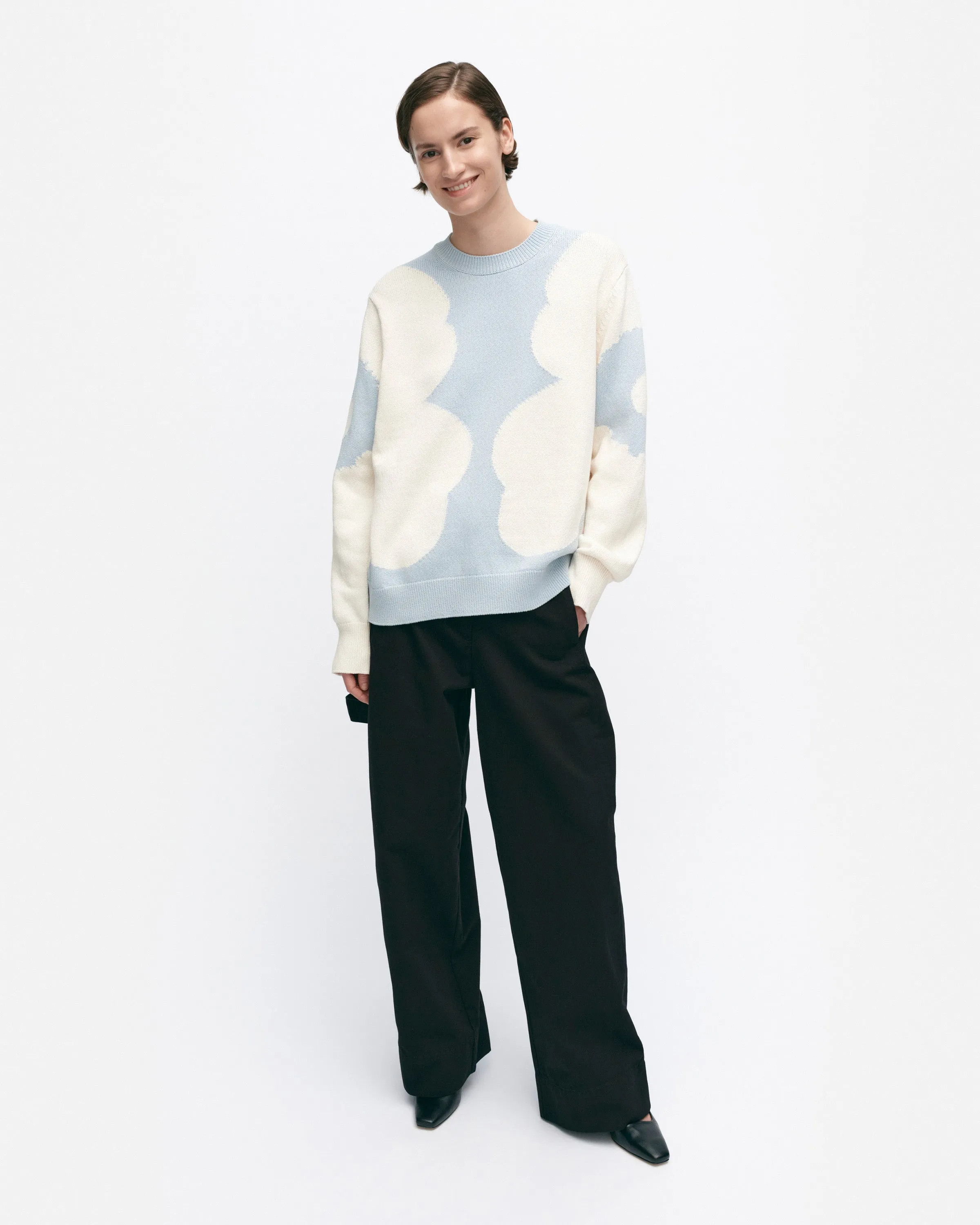 Arkki Heijastus Unikko Knitted Cotton Pullover