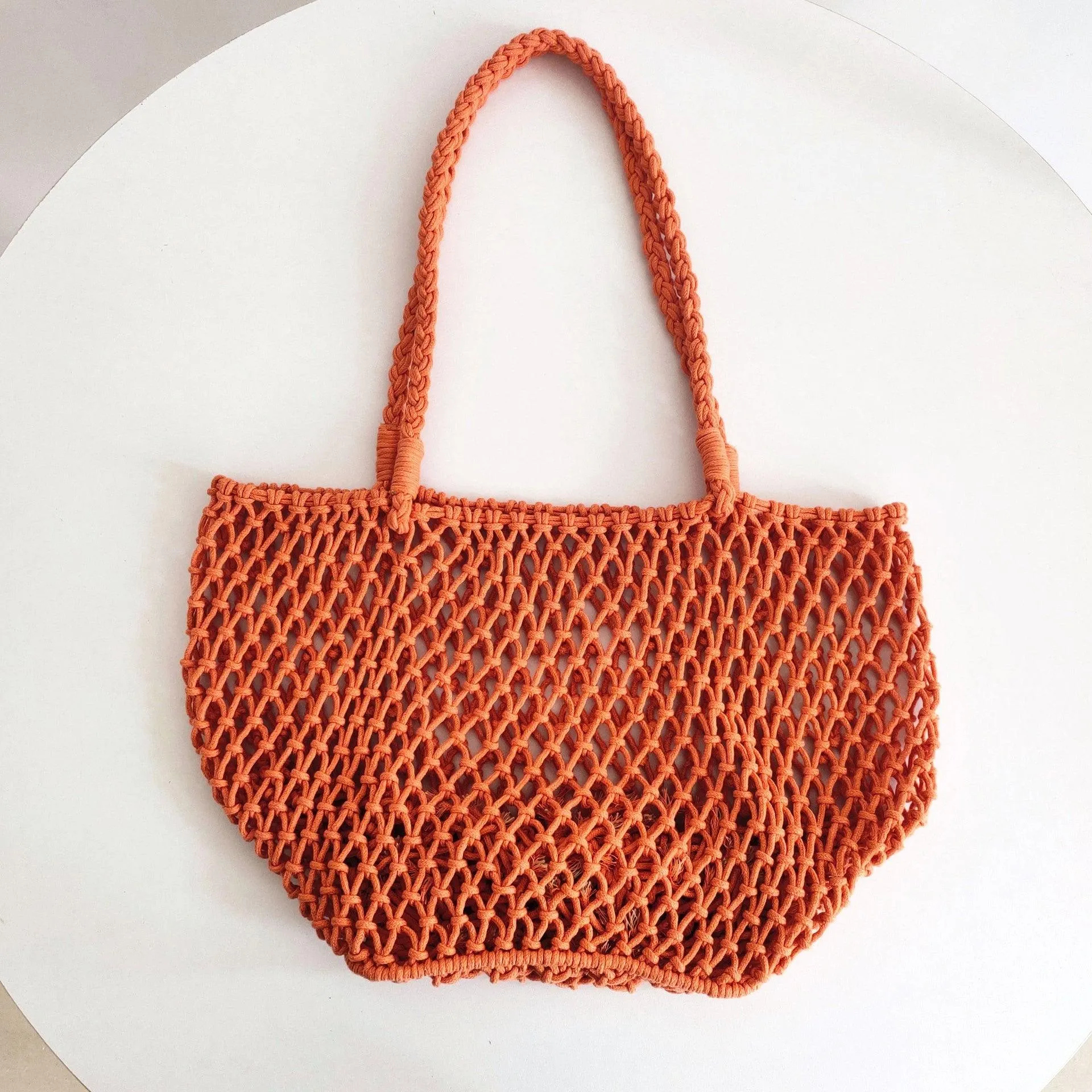 Aurora Hollow Fishnet Handbag