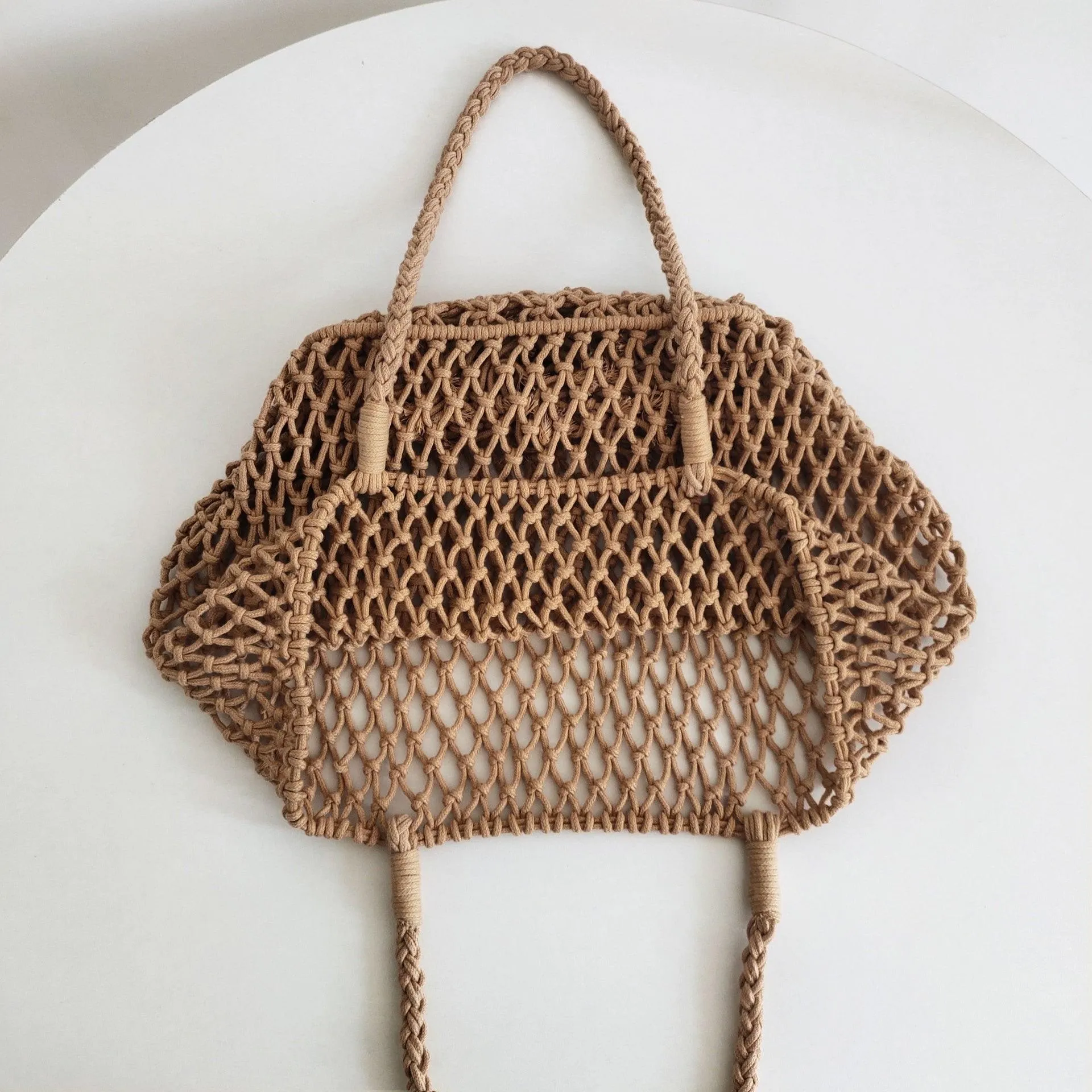 Aurora Hollow Fishnet Handbag