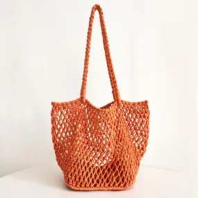 Aurora Hollow Fishnet Handbag