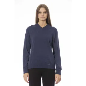 Baldinini Trend Blue Wool Women Sweater