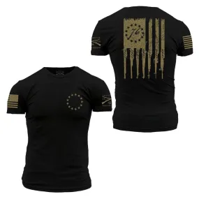 Betsy Rifle Flag T-Shirt - Black