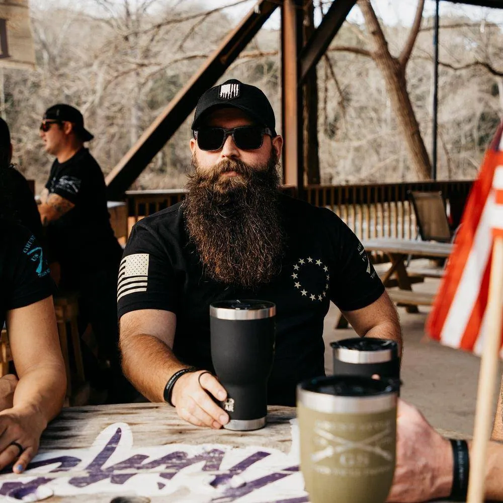 Betsy Rifle Flag T-Shirt - Black