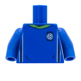 Blue LEGO Football/Soccer Shirt - Custom Design Minifigure Torso