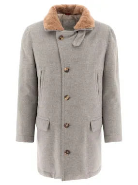 BONDED CASHMERE BEAVER COAT