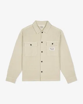 Brain Dead - Men's Waffle Button Front Shirt - (Tan)