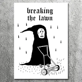 Breaking The Lawn Poster Art Print (A4)