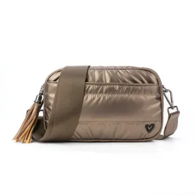 Brooklin Puffer Crossbody Bags - Bronze