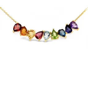 Chroma Pear Cut Necklace