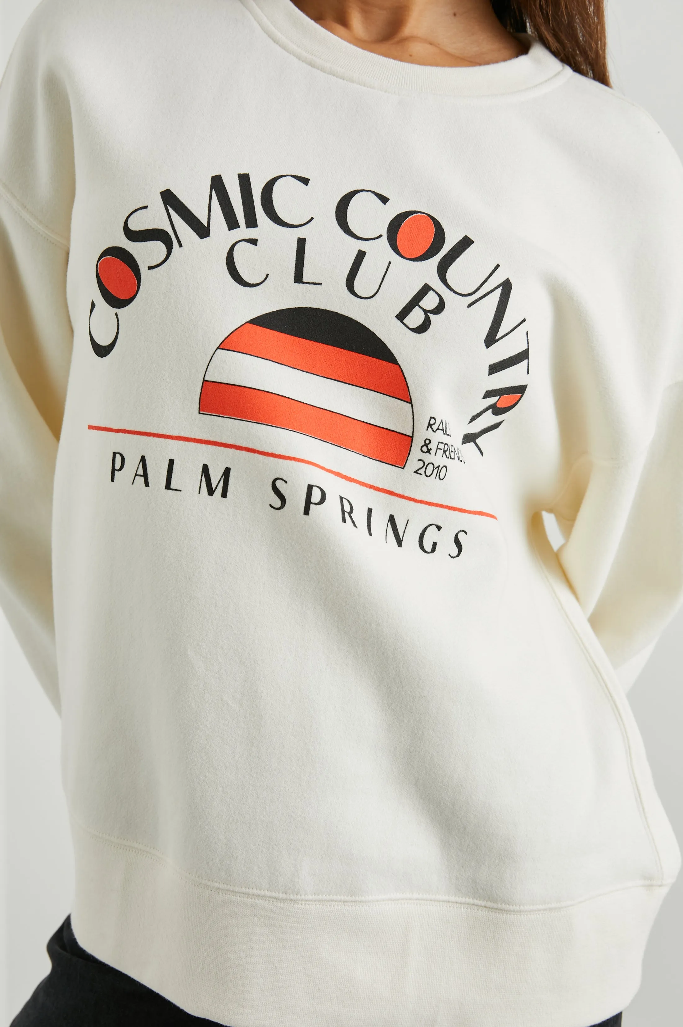 COSMIC COUNTRY CLUB SWEATSHIRT - WINTER WHITE