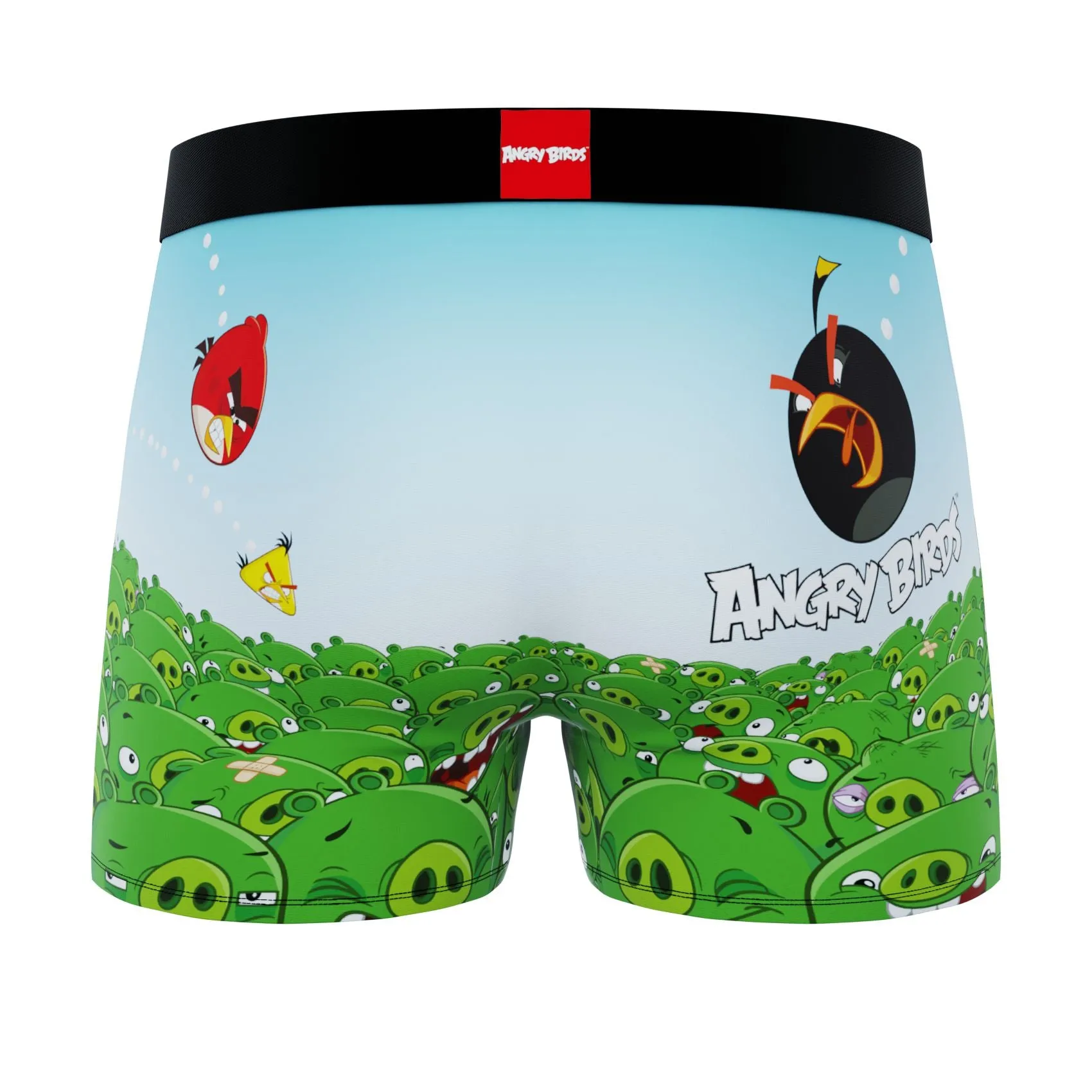 CRAZYBOXER Angry Bird Attack The Pigs Men's Boxer Briefs