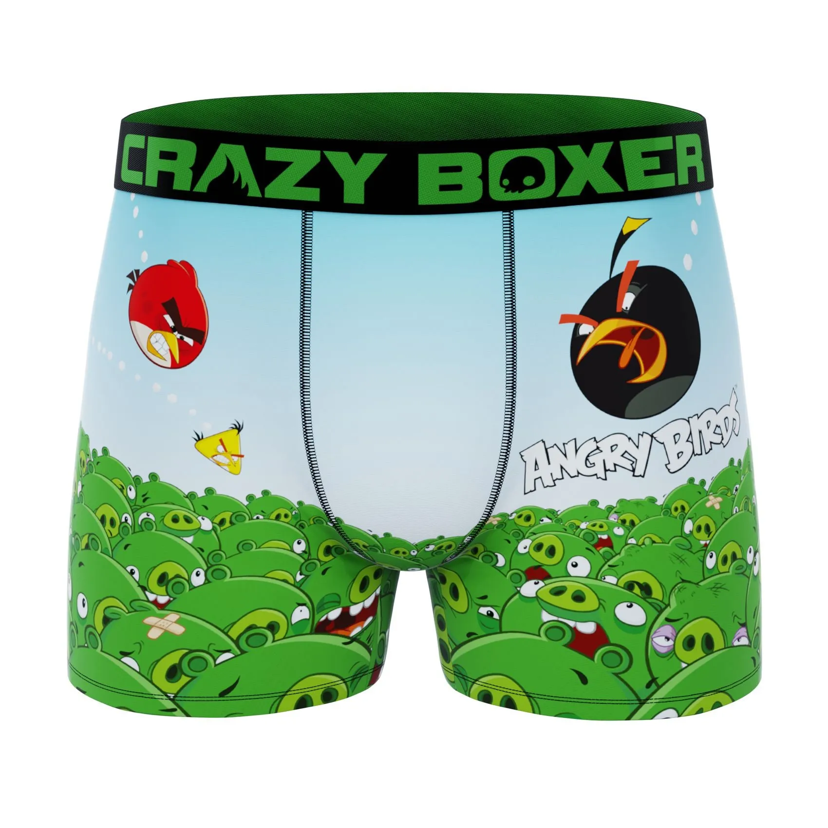 CRAZYBOXER Angry Bird Attack The Pigs Men's Boxer Briefs