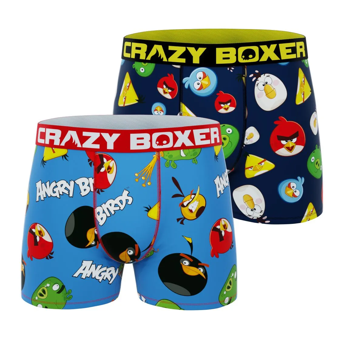 CRAZYBOXER Angry Birds All Characters Men's Boxer Briefs (2 pack)