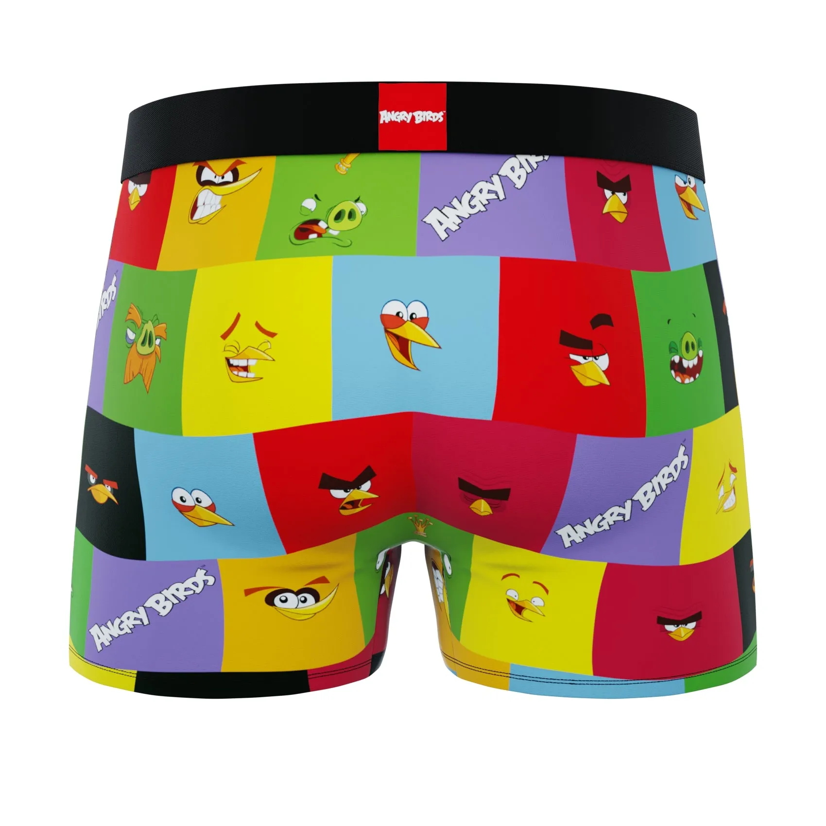 CRAZYBOXER Angry Birds Attack The Pigs Men's Boxer Briefs (3 pack)