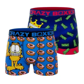 CRAZYBOXER Garfield Donuts King Men's Boxer Briefs (2 pack)