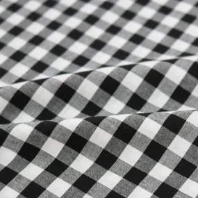 Dressmaking Cotton Gingham - Wide Width - Black