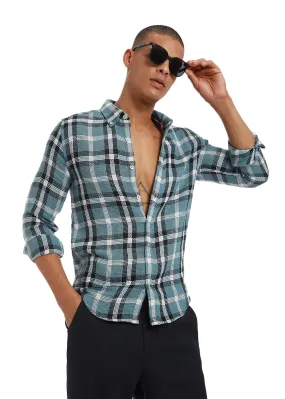 Dulet Blue Check shirt