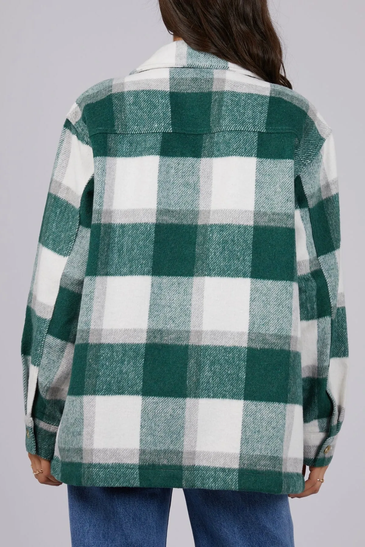 Eden Green Check Shacket