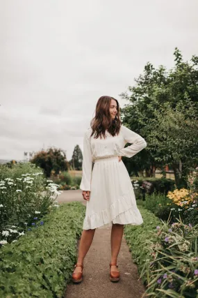 Elizabeth Dress in Off White