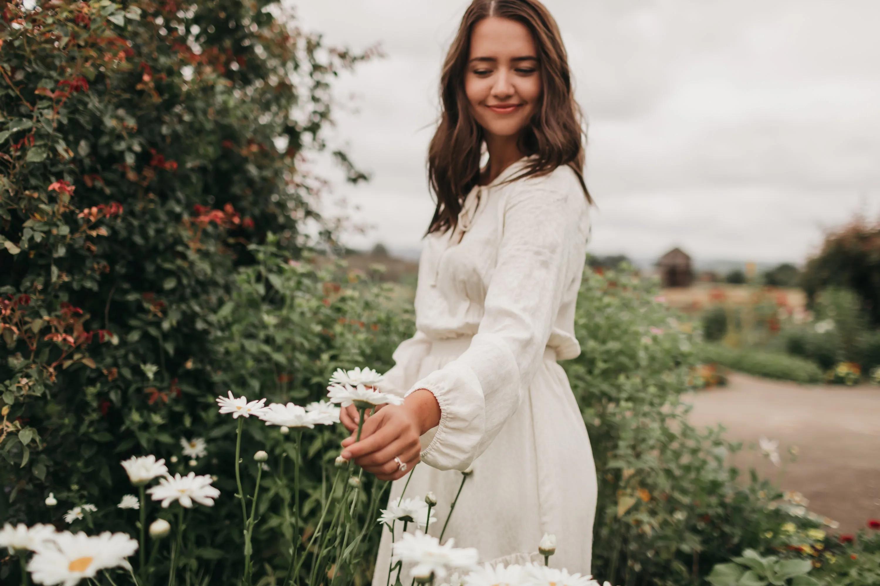 Elizabeth Dress in Off White