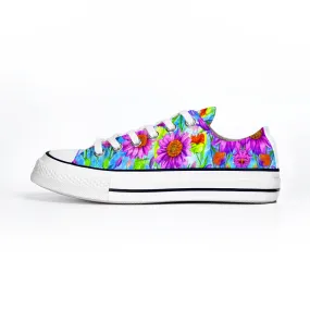 Flowers Collection - Classic Unisex Low Top Canvas Sneakers