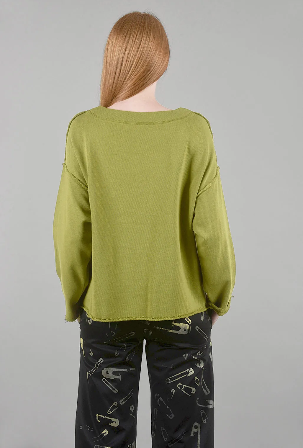 French Terry Ease Pullover, Moss