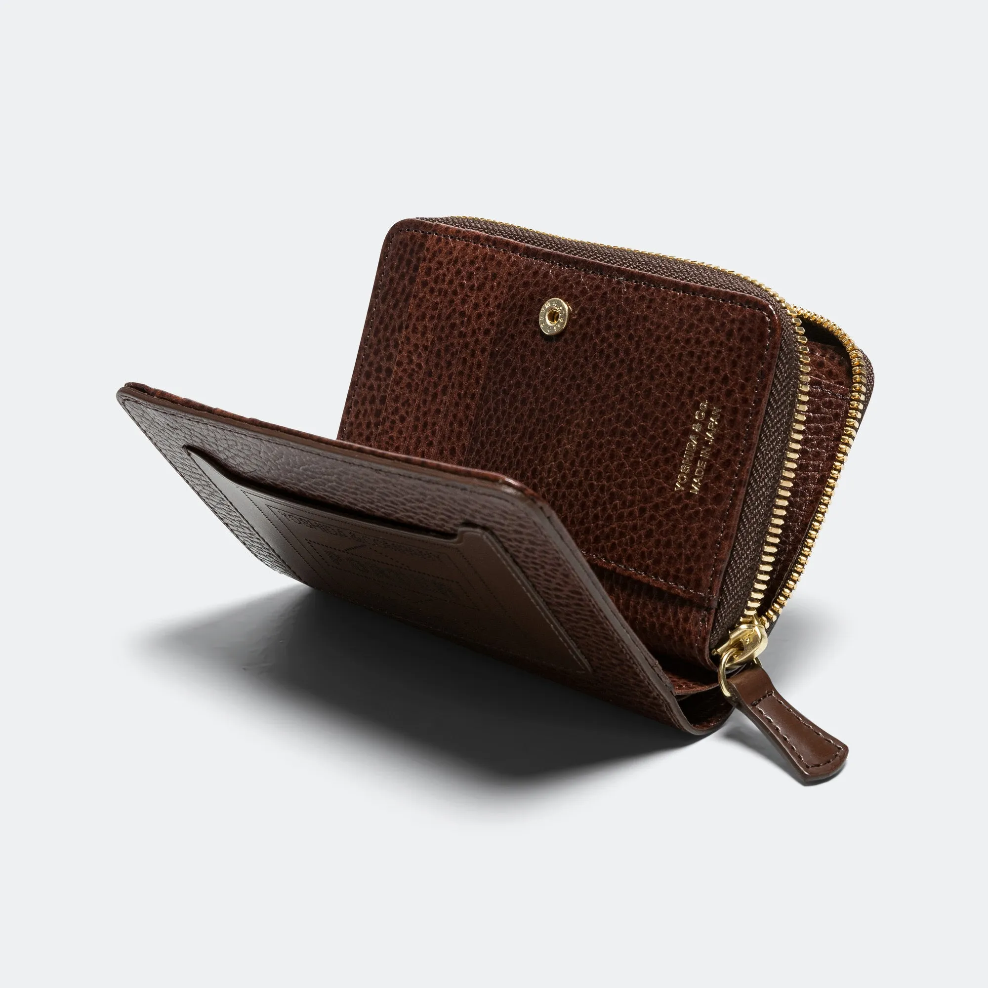 Glaze Zip Wallet - Brown