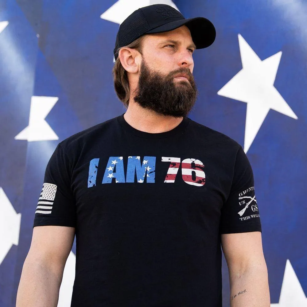 I AM 76 T-Shirt - Black