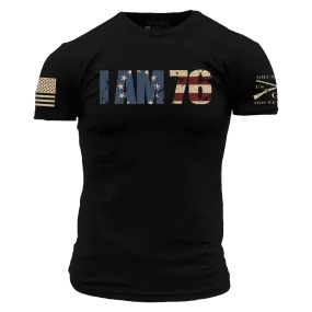 I AM 76 T-Shirt - Black