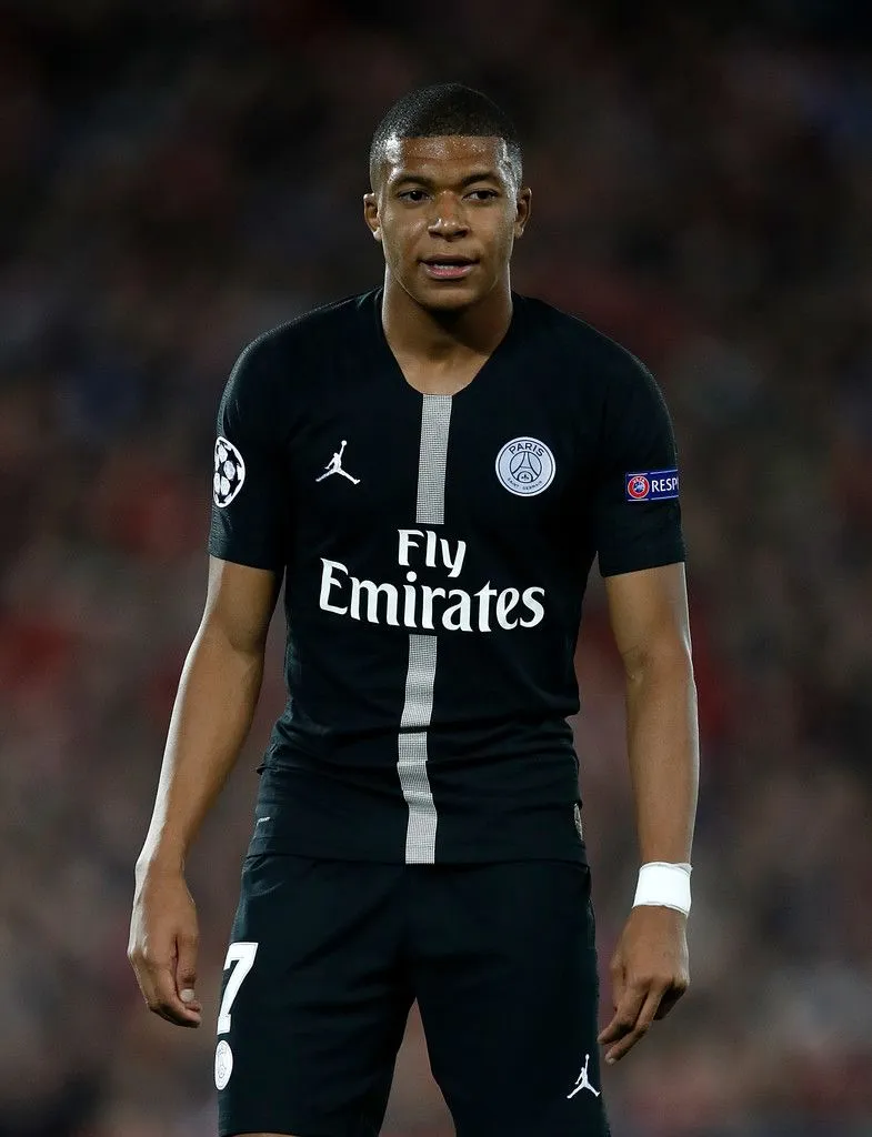 Mbappe Psg Paris Saint Germain 2018 2019 JORDAN VAPORKNIT PLAYER ISSUE Black Away Jersey BNWT M SKU# 918923-012