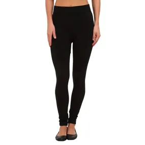 Nicole Miller Fleece Lined Seamless Leggings - Black - M/L