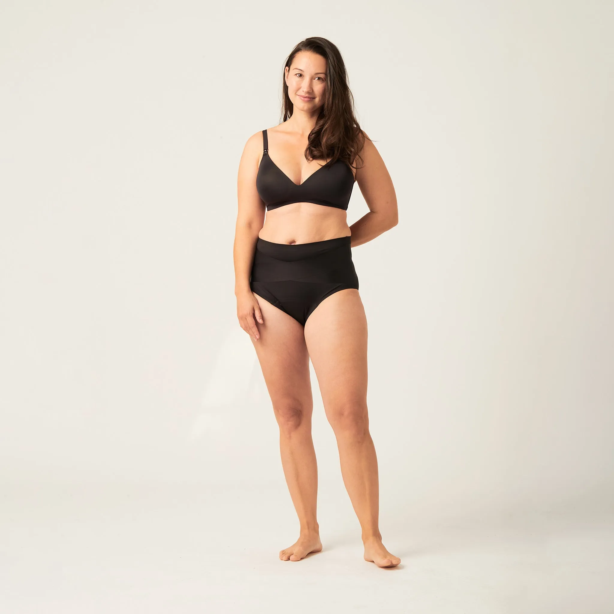 Postpartum Control Brief Moderate-Heavy Black