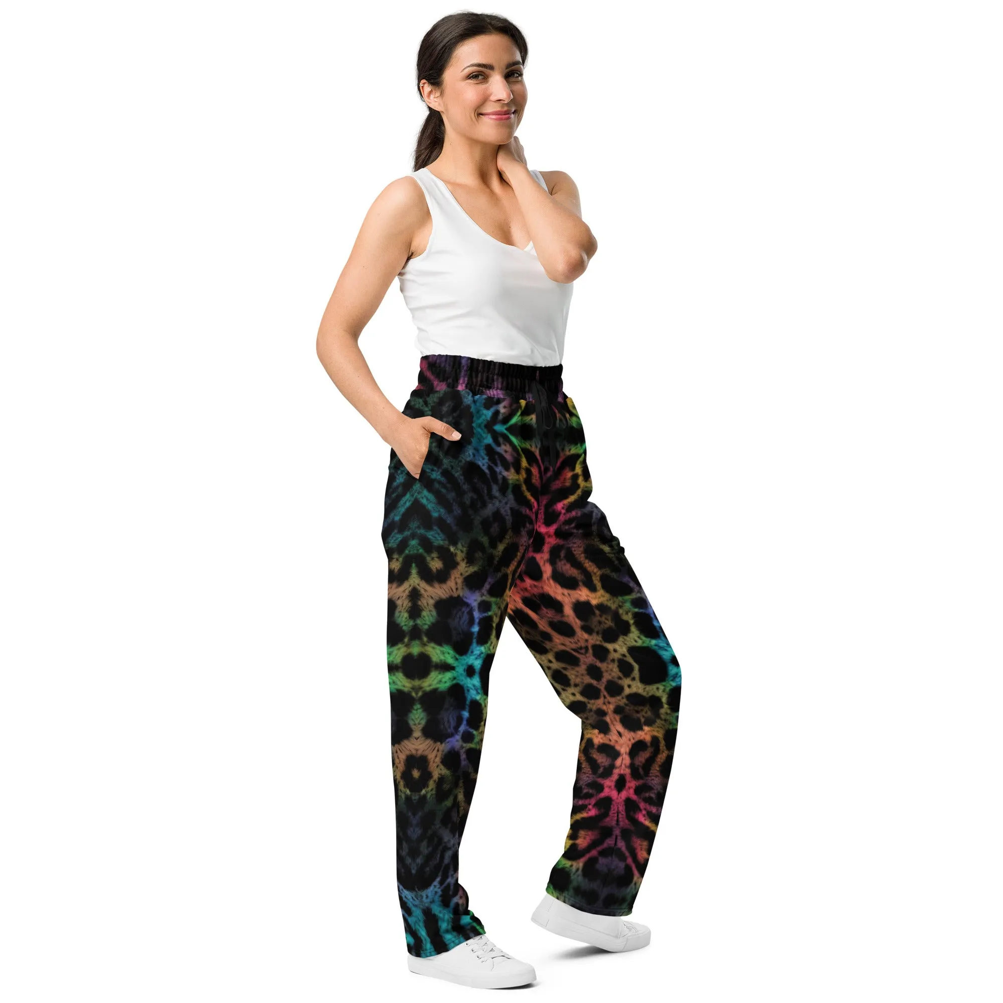 Rainbow Jaguar Wide-leg joggers