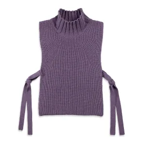 Roll neck Knit Vest Meadow Violet