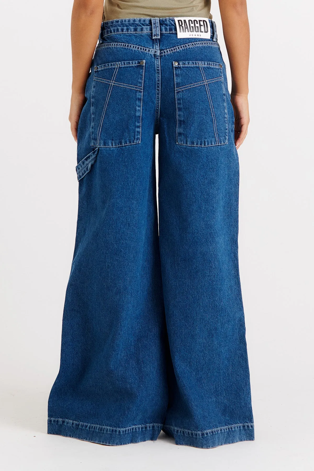 Sweeper Jean Blue