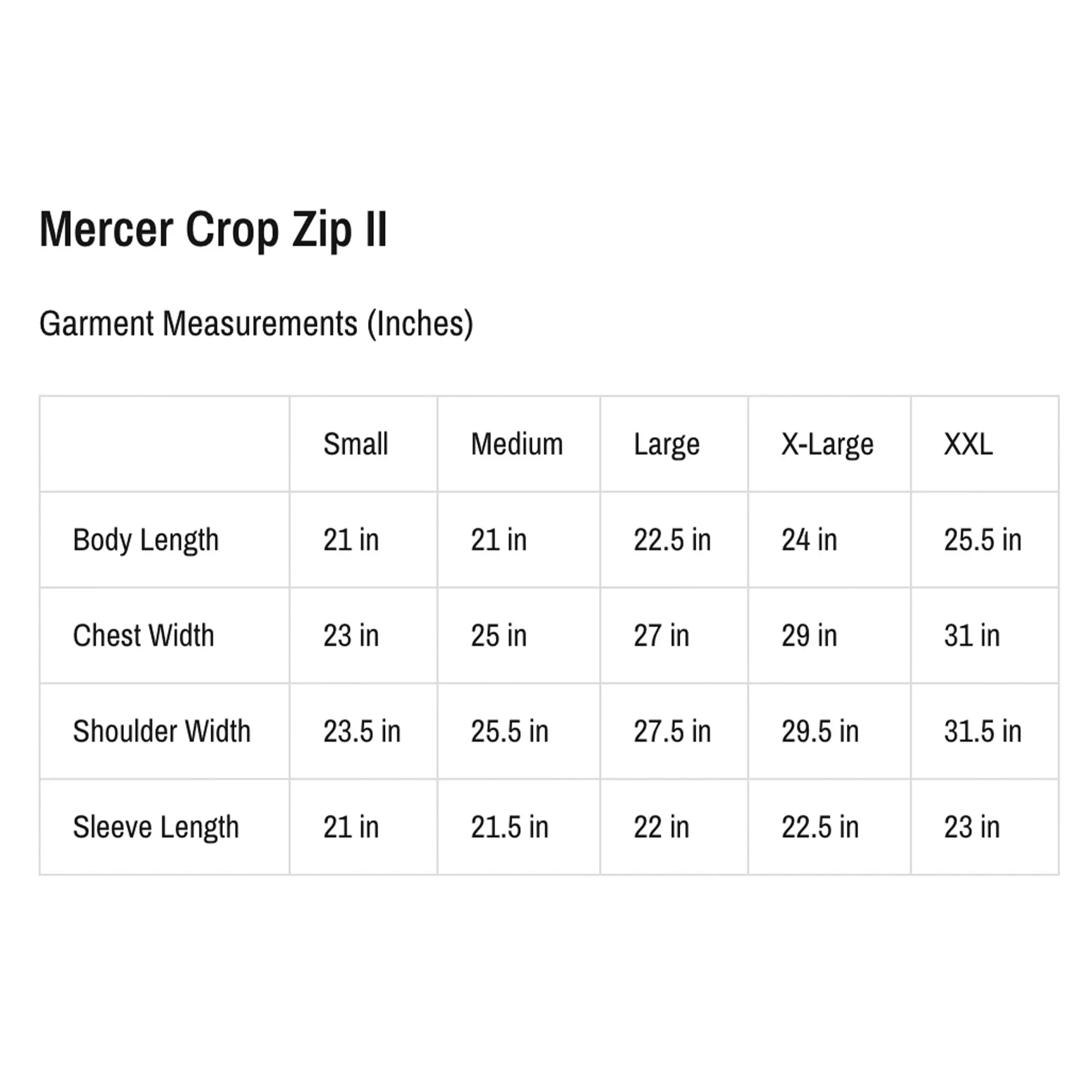 The Mercer Crop Zip II