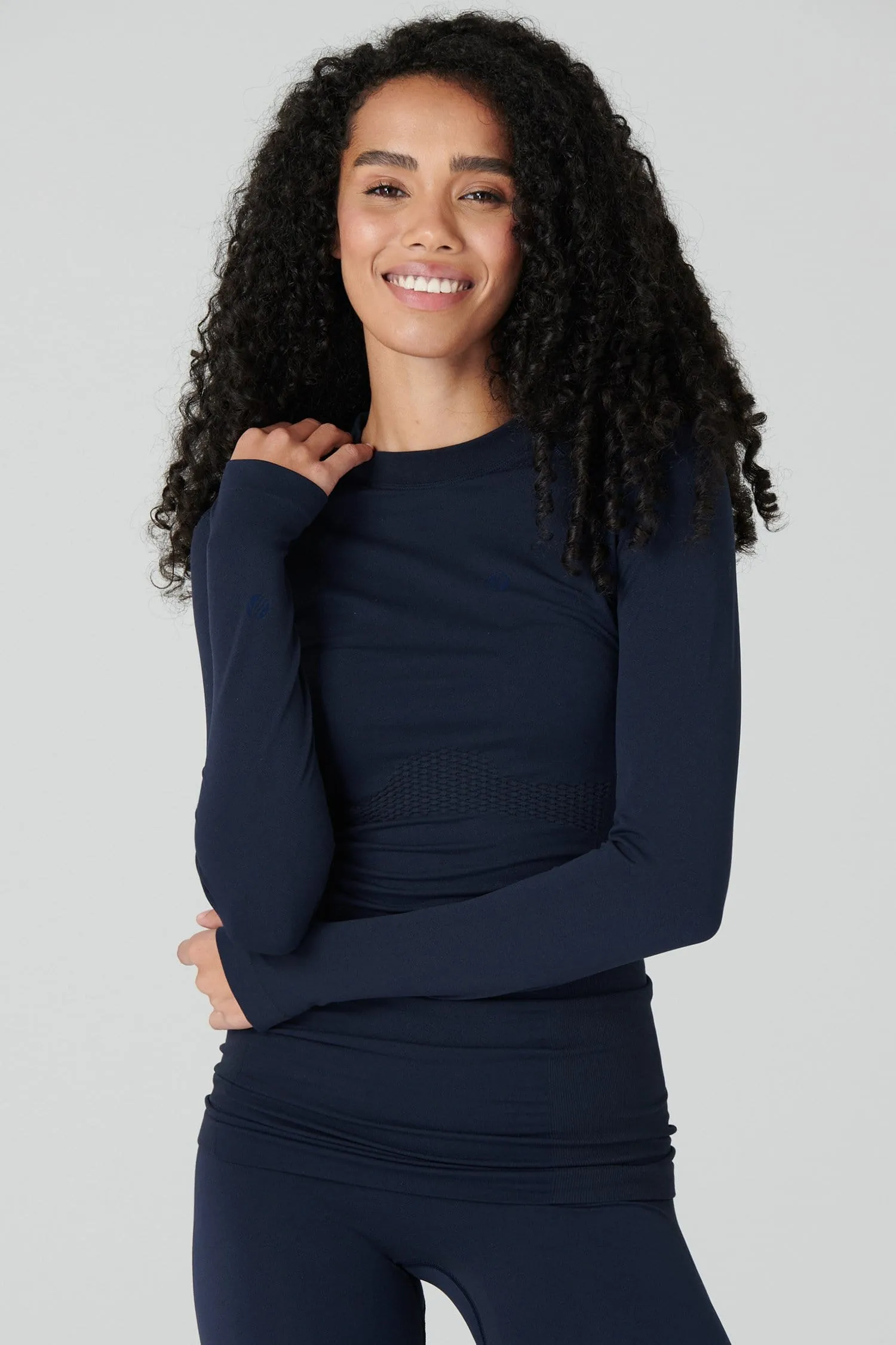 Thermal Seamless Base Layer Top - Deep Navy